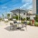 grill area and outdoor seating